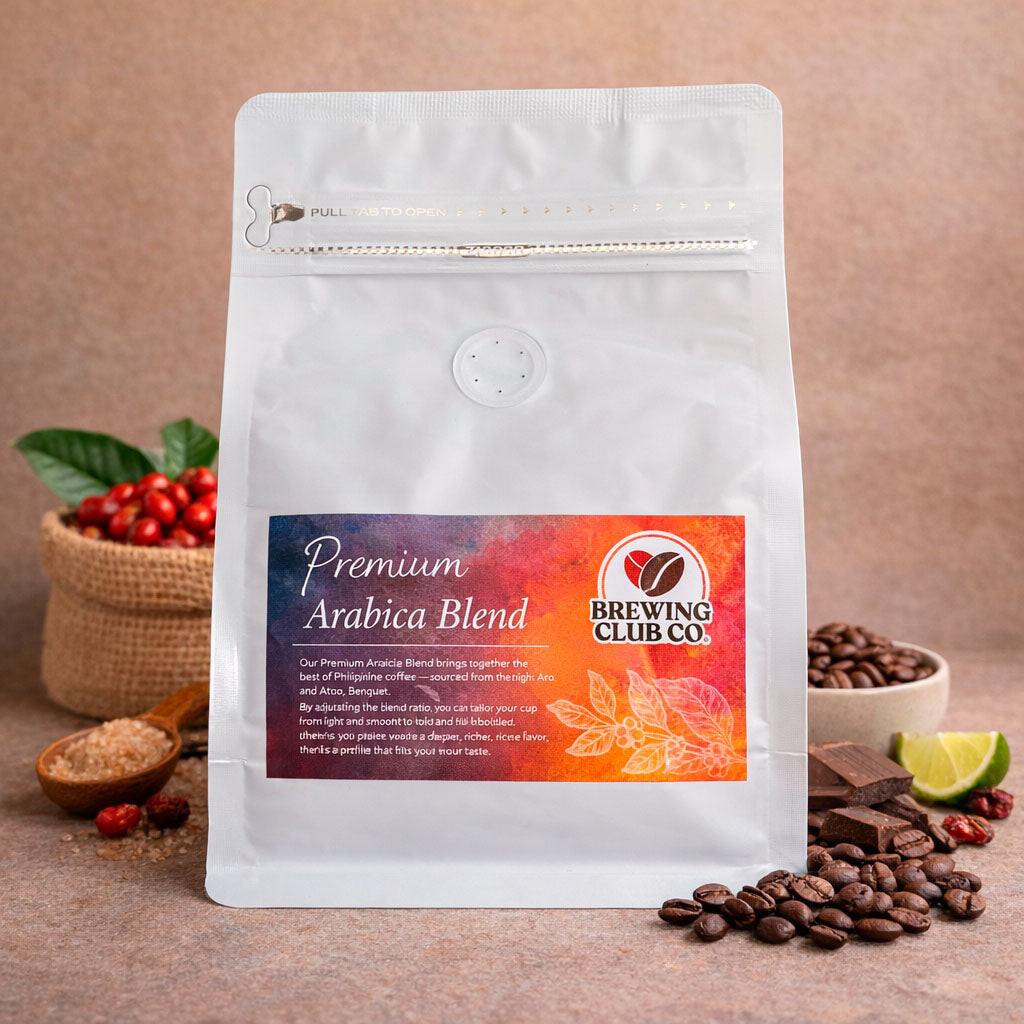 Premium Arabica Blend — Smooth to Bold + " coffee beans Philippines - Brewing Club Co.".